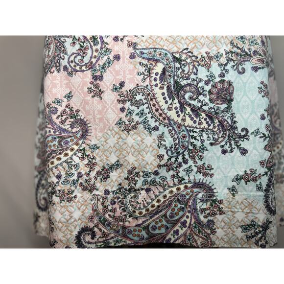 Talbots Women's Pastel Paisley Print Skirt - Size 10 - Picture 4 of 16